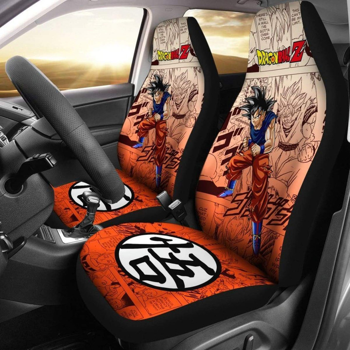 Son Goku Dragon Ball Z Car Seat Covers Manga Mixed Anime Cool Universal Fit
