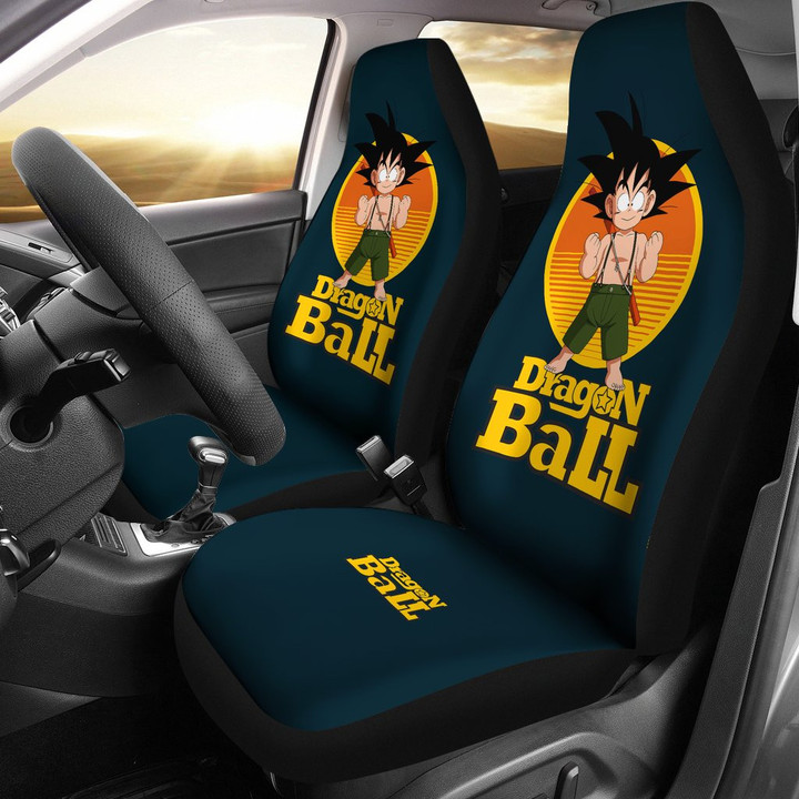Son Goku Kid Punch Dragon Ball Car Seat Covers Anime Seat Covers