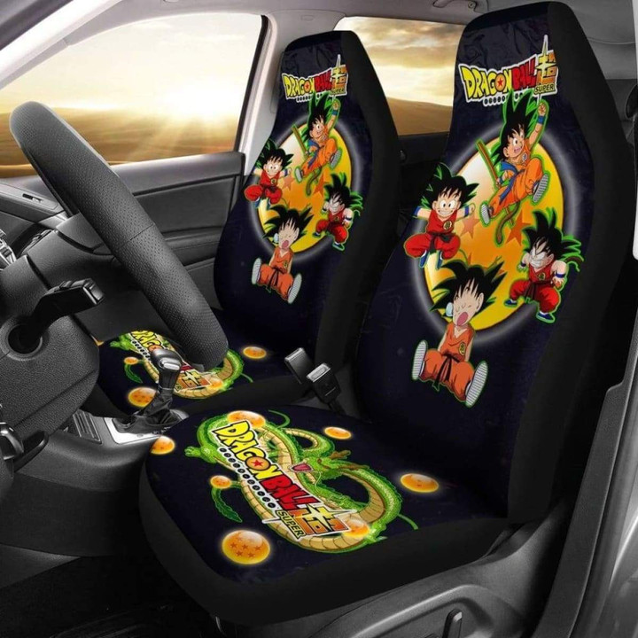 Goku All Funny Shenron Dragon Ball Anime Car Seat Covers Universal Fit