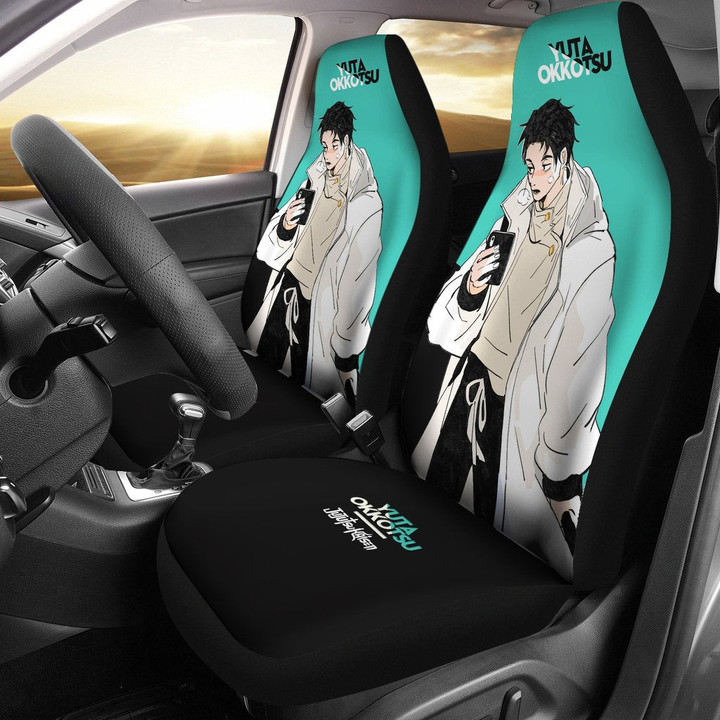 Yuta Okkotsu Style Car Seat Covers Jujutsu Kaisen Anime Seat Covers