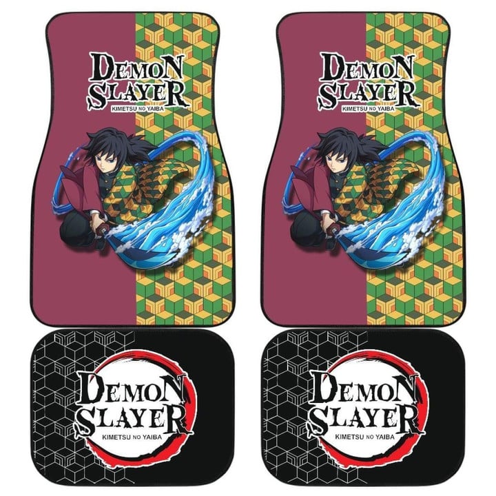 Tomioka Giyuu Demon Slayer Uniform Car Floor Mats Anime Universal Fit