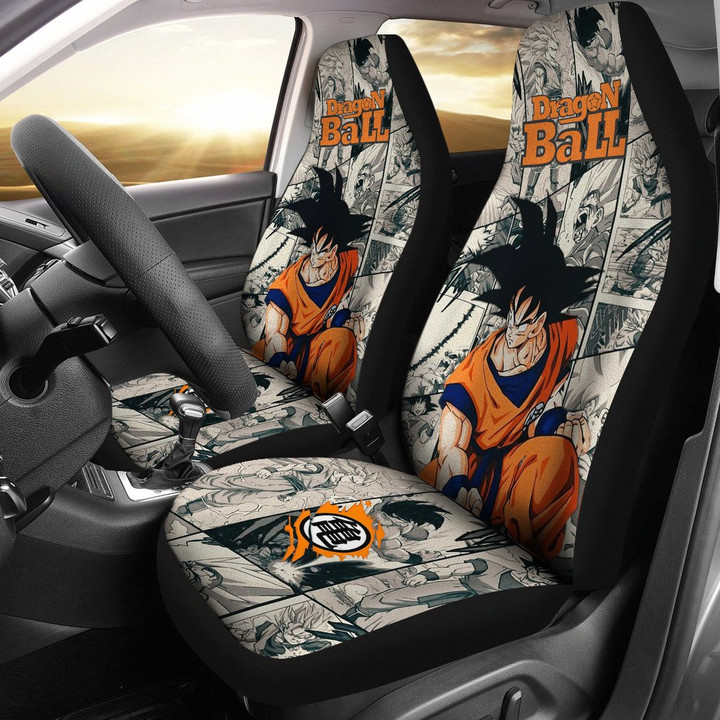 Goku Character Dragon Ball Car Seat Covers Anime Car Accessories