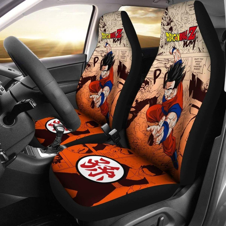 Son Gohan Dragon Ball Z Car Seat Covers Manga Mixed Anime Universal Fit