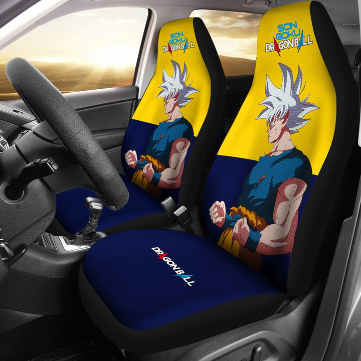 Goku Punch Skill Dragon Ball Car Seat Covers Anime Back Seat Covers