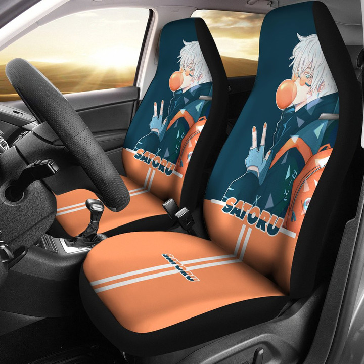 Satoru Gojo Jujutsu KaiSen Car Seat Covers Anime Seat Covers Fan Gift