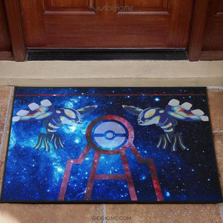 Pokemon Anime Door Mat | Kyogre Water Pokemon Fantastic Galaxy Door Mat Home Decor GENZ2702