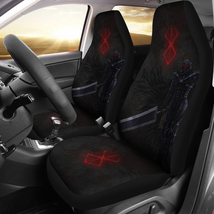 Berserk Anime Car Seat Covers - Guts Armor Armadura Holding Sword Sacrifice Symbol Seat Covers