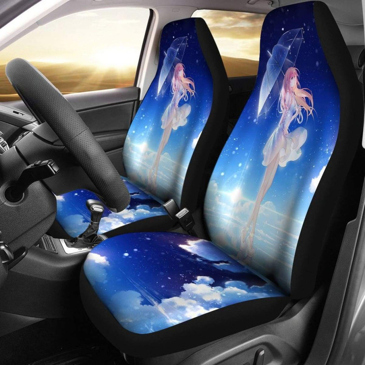 Anime Sky Girl Seat Covers Amazing Best Gift Ideas Universal Fit