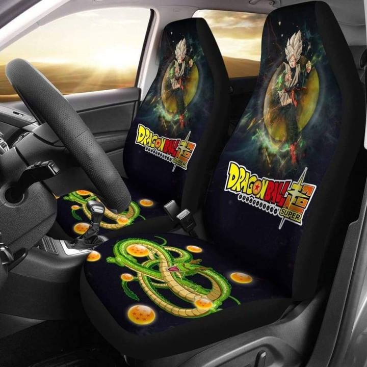Goku Super Saiyan Black Shenron Dragon Ball Anime Car Seat Covers Universal Fit