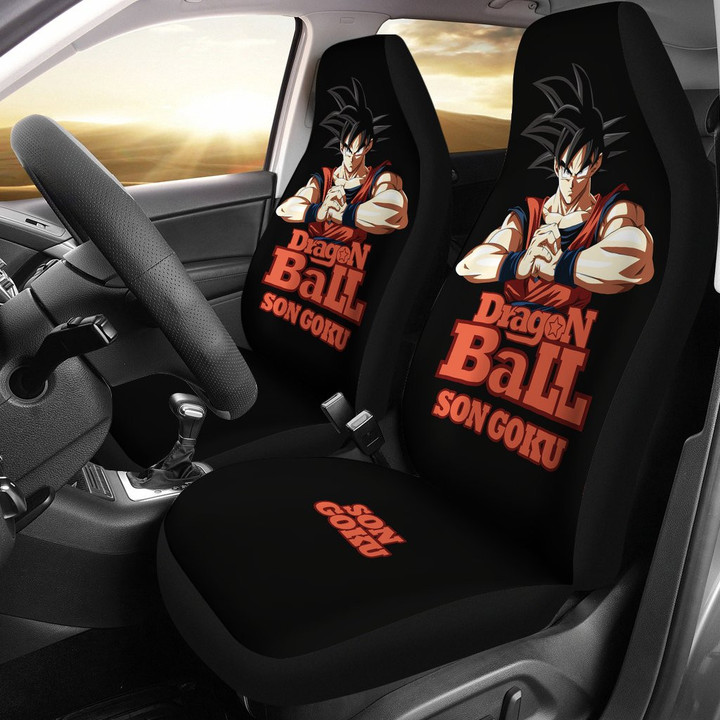 Son Goku Dragon Ball Car Seat Covers Anime Car Accessories