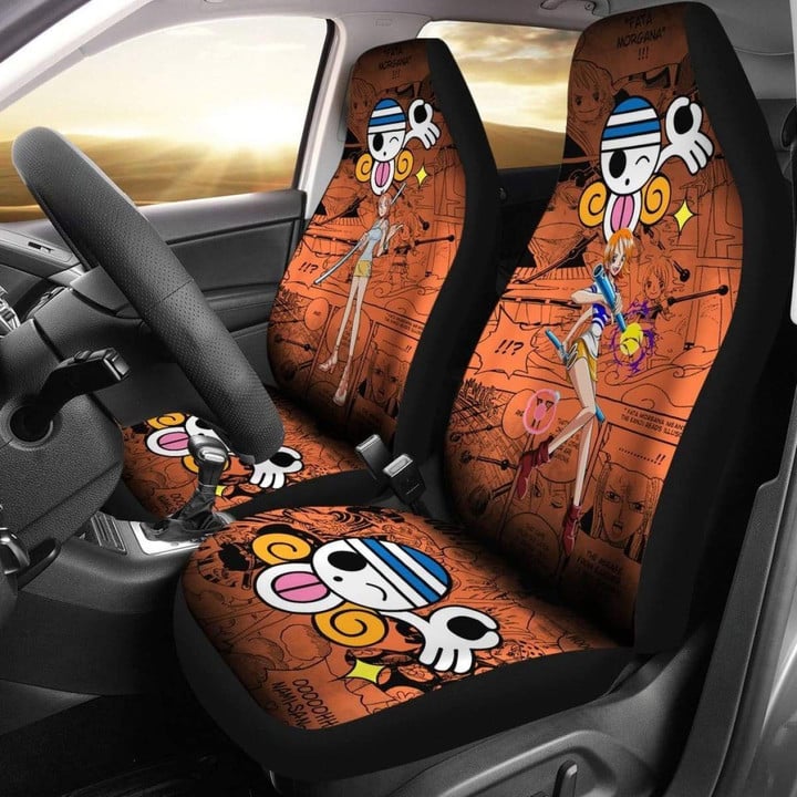 One Piece Manga Mixed Anime Nami Car Seat Covers Universal Fit