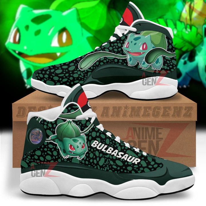 Pokemon Bulbasaur Air Jordan 13 Sneakers Custom Anime Shoes