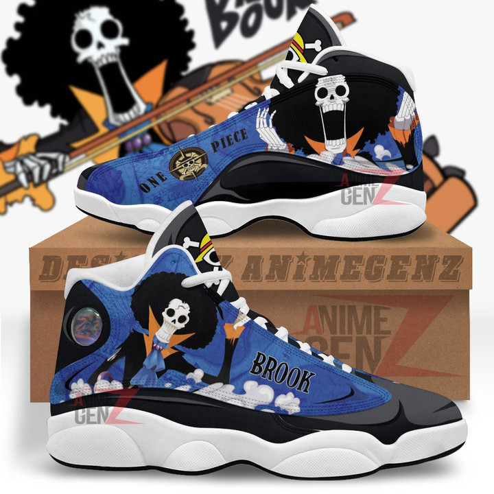 One Piece Brook Air Jordan 13 Sneakers Custom Anime Shoes