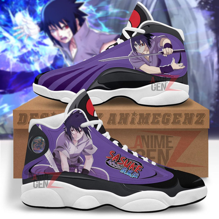 Naruto Uchiha Sasuke Air Jordan 13 Sneakers Custom Anime Shoes