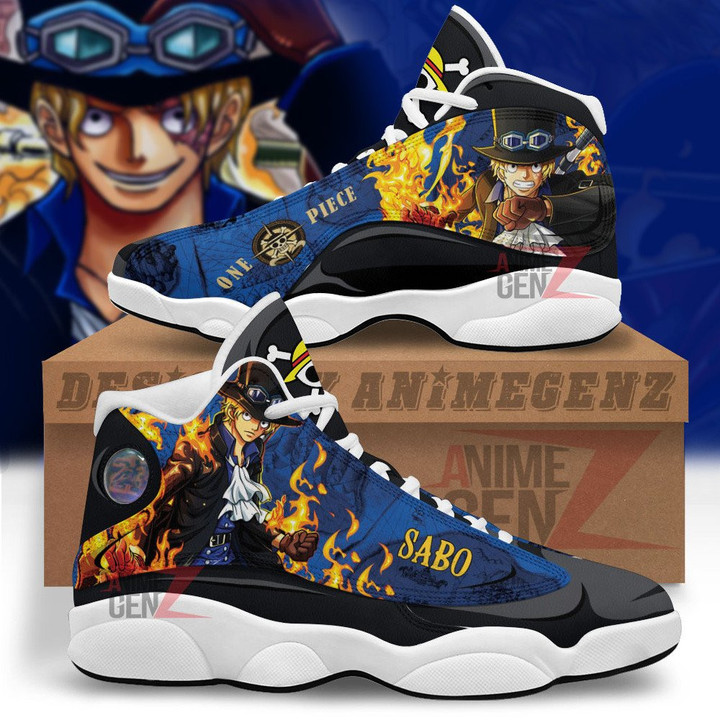 One Piece Sabo Air Jordan 13 Sneakers Custom Anime Shoes