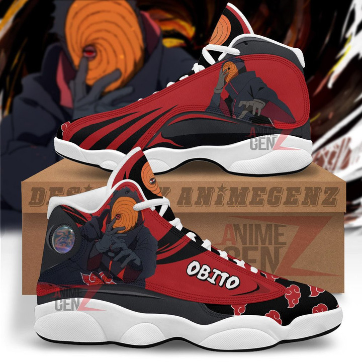 Naruto Akatsuki Obito Air Jordan 13 Sneakers Custom Anime Shoes