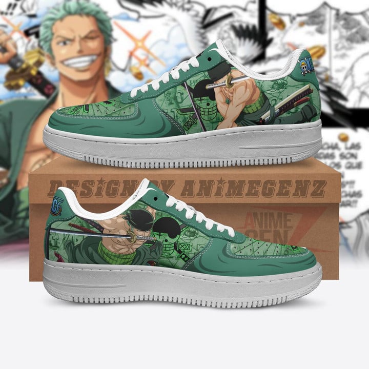 One Piece Zoro Air Sneakers Custom Anime Shoes
