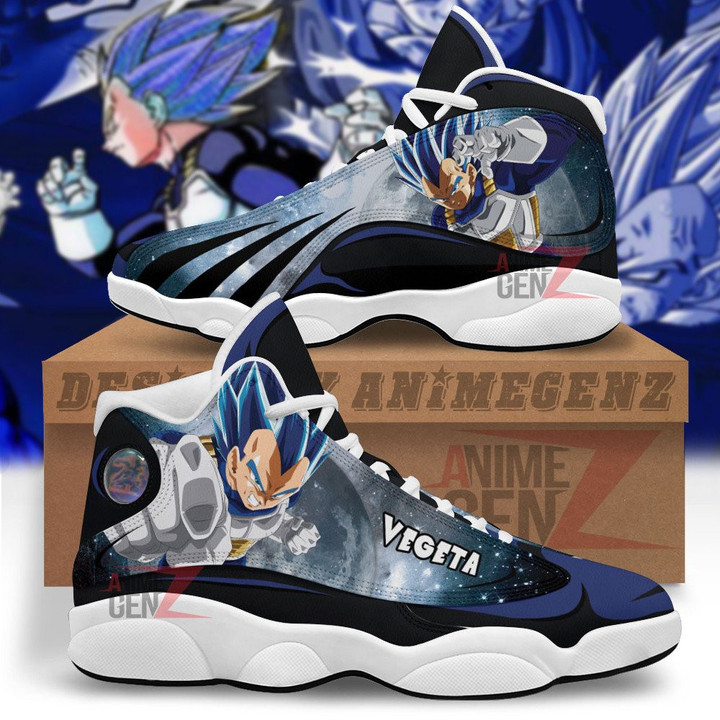Dragon Ball Super Saiyan Vegeta Air Jordan 13 Sneakers Custom Anime Shoes