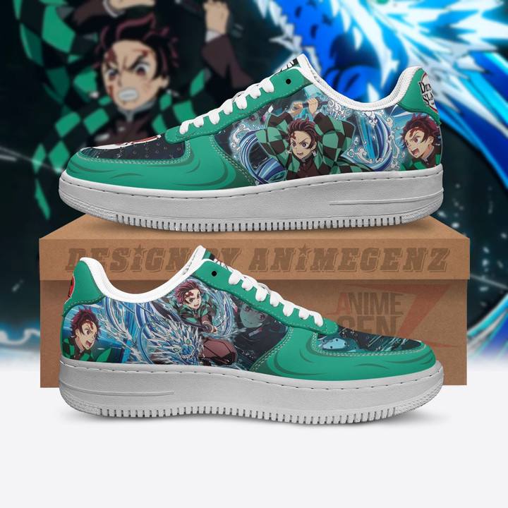Demon Slayer Tajiro Air Sneakers Water Breathing Custom Anime Shoes