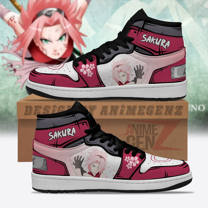 Naruto Sakura Haruno JD Sneaker Custom Anime Shoes