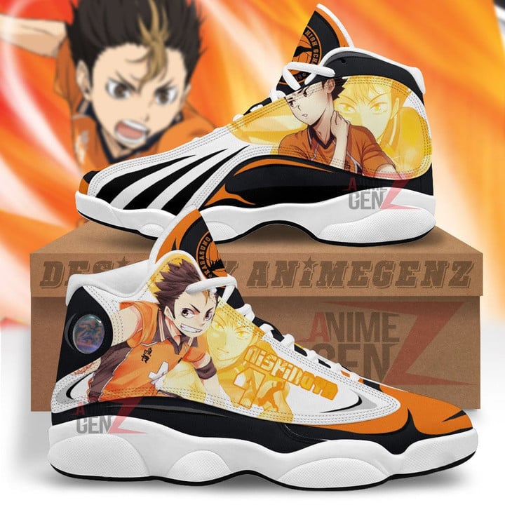 Haikyuu Nishinoya Yuu Air Jordan 13 Sneakers Custom Anime Shoes