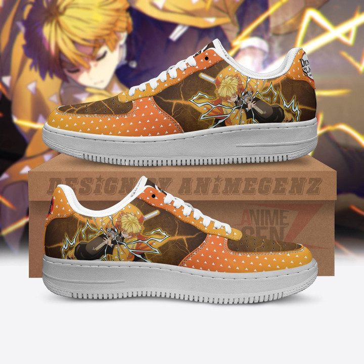 Demon Slayer Zenitsu Air Sneakers Custom Anime Shoes
