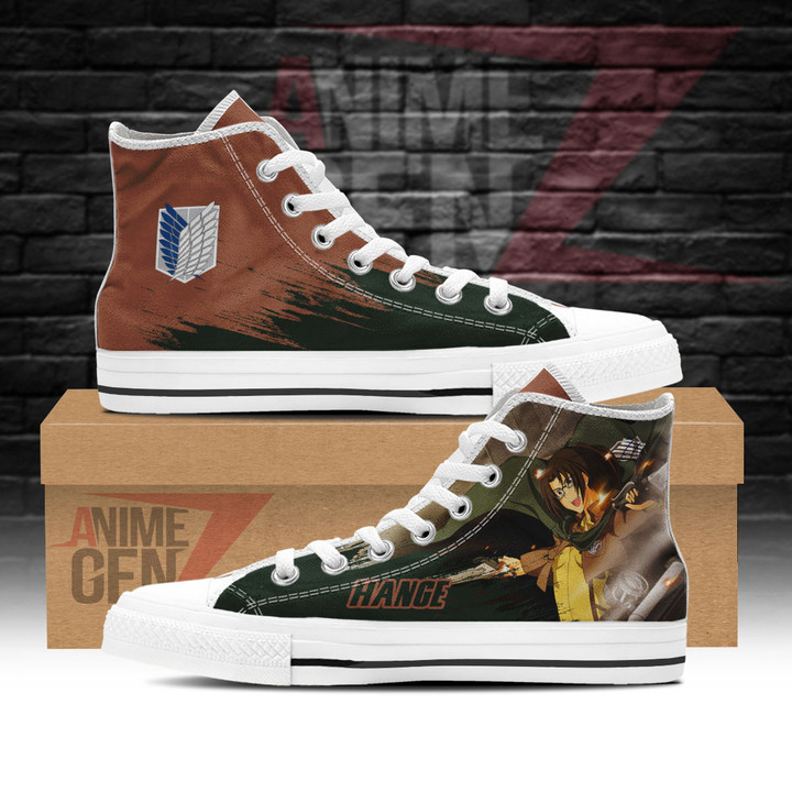 Attack On Titan Hange Zoe Smith High Top Shoes Custom Anime Sneakers