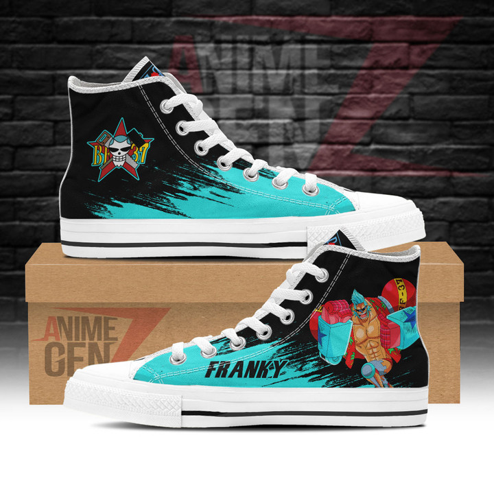 One Piece Franky High Top Shoes Custom Anime Sneakers