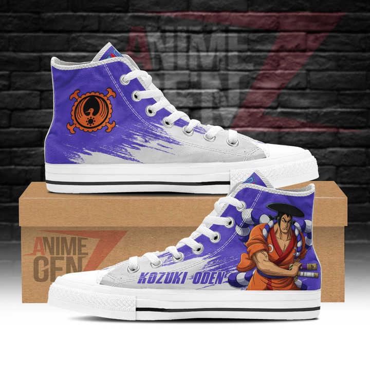 One Piece Kozuki Oden High Top Shoes Custom Anime Sneakers