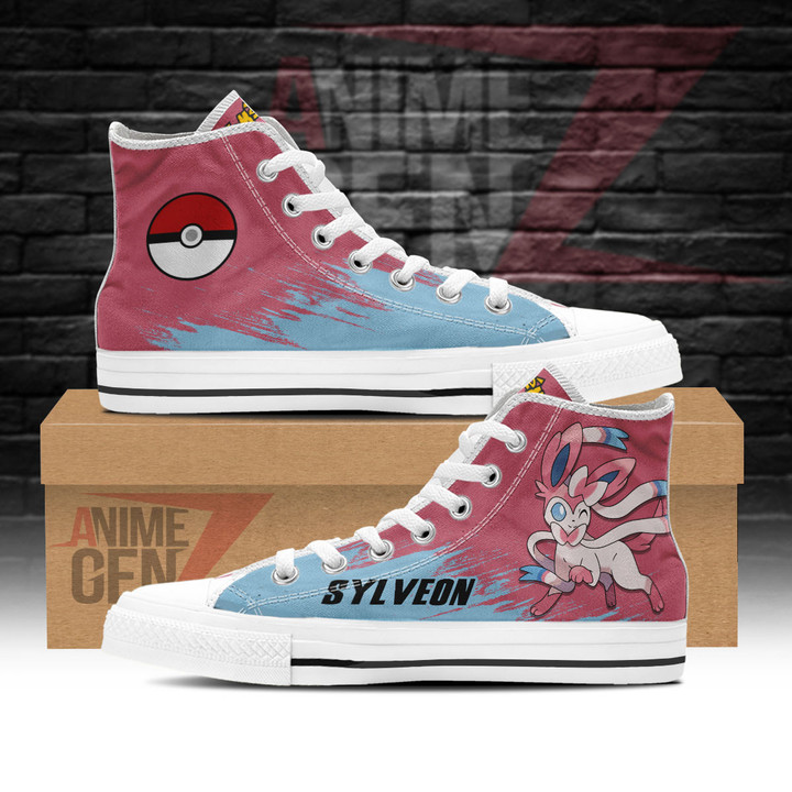 Pokemon Sylveon High Top Shoes Custom Anime Sneakers
