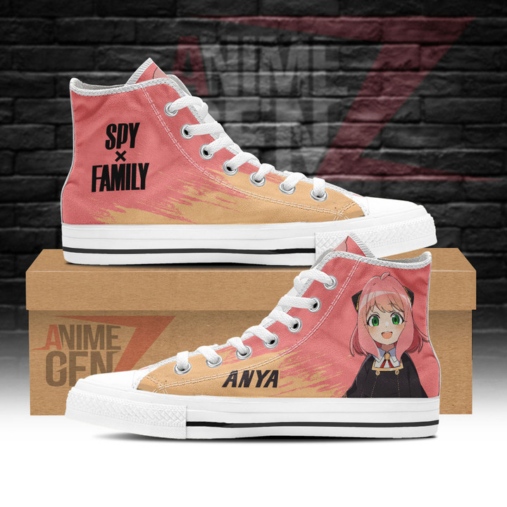 Spy X Family Anya High Top Shoes Custom Anime Sneakers
