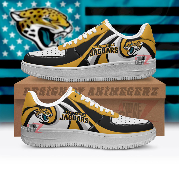 Jacksonville Jaguars Air Sneakers NFL Custom Sports Shoes