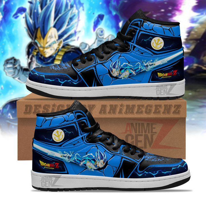 Dragon Ball Vegeta Super Saiyan Blue JD Sneakers Custom Anime Shoes
