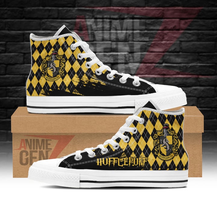 Harry Potter Hufflepuff High Top Shoes Custom Anime Shoes