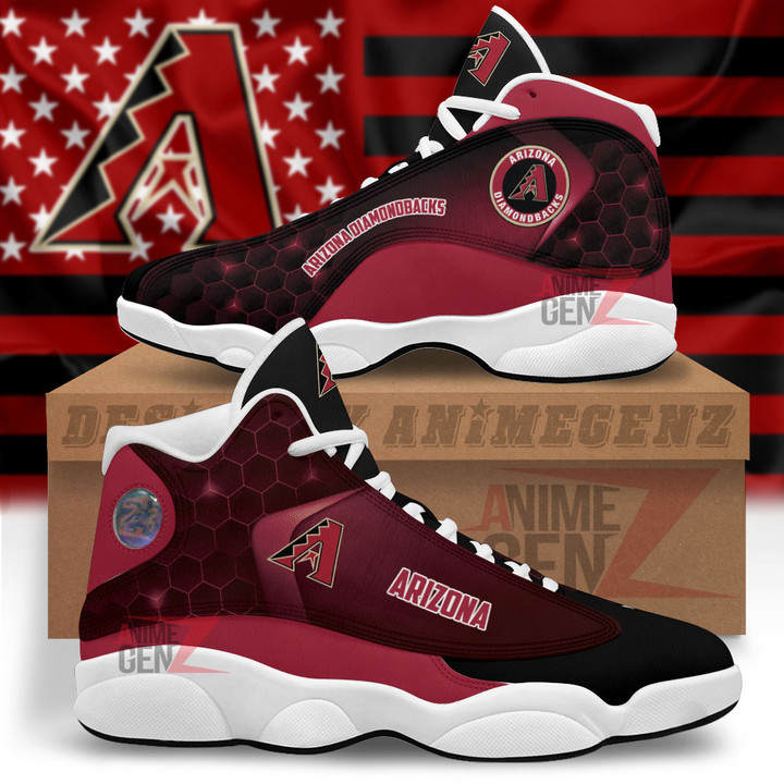 Arizona Diamondbacks Air Jordan 13 Sneakers MLB Custom Sports Shoes Ph221026-02