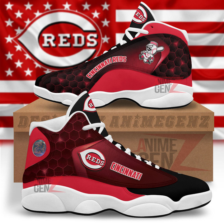 Cincinnati Reds Air Jordan 13 Sneakers MLB Custom Sports Shoes
