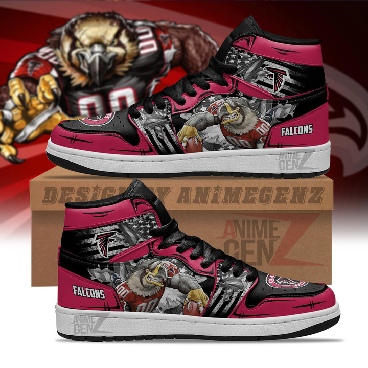Atlanta Falcons JD Sneakers NFL Custom Sports Shoes