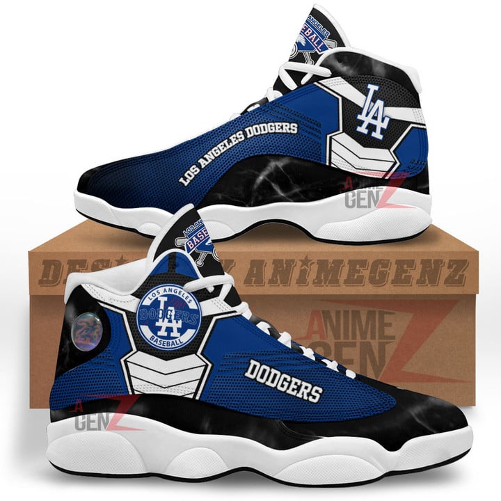 Los Angeles Dodgers Air Jordan 13 Sneakers MLB Baseball Custom Sports Shoes