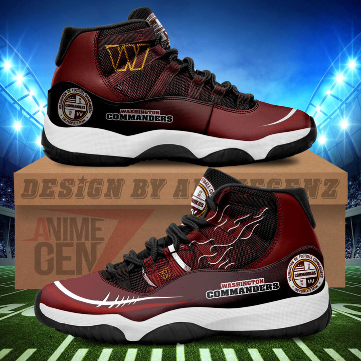 Washington Commanders Air Jordan 11 Sneakers NFL Custom Sport Shoes
