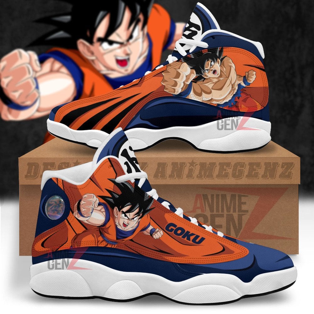 Dragon Ball Goku Air Jordan 13 Sneakers Custom Anime Shoes - AnimeGenZ