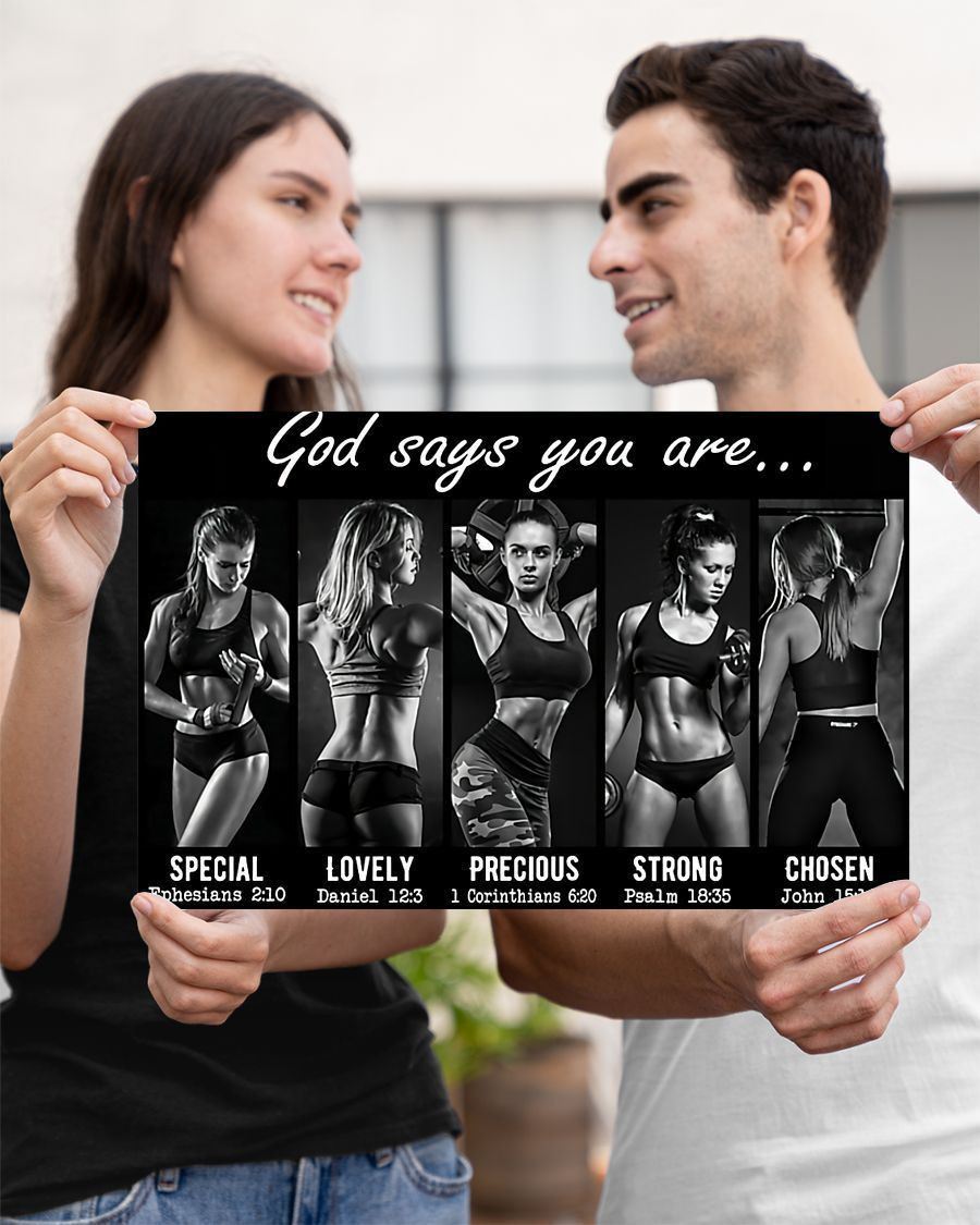 Fitness God Says You Are Special Horizontal Canvas - Wall Decor Visual Art