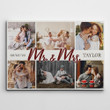 Mr And Mrs Custom Photo Collage Canvas Print