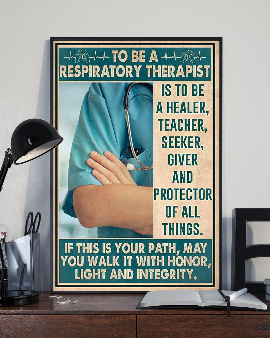 To Be A Respiratory Therapist Vertical Canvas | Wall Decor Visual Art