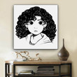 Black History Art Pretty Afro American Woman African American Framed Art Afrocentric Decor BPS44367