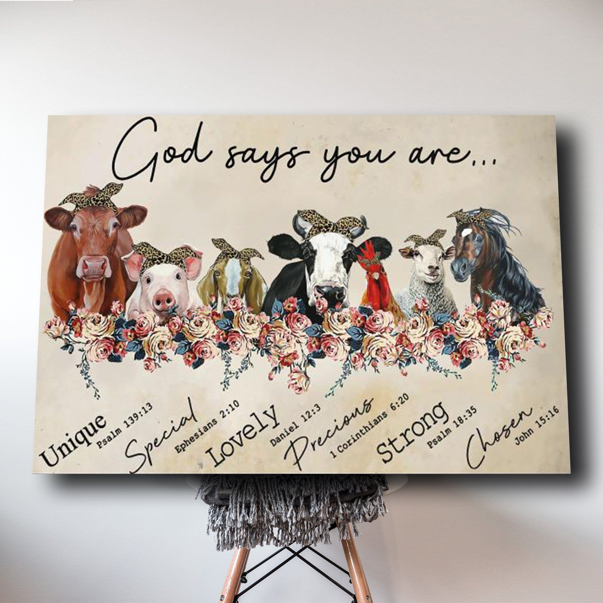 Farmer God Says You Are Canvas Prints Family Gifts Ideas