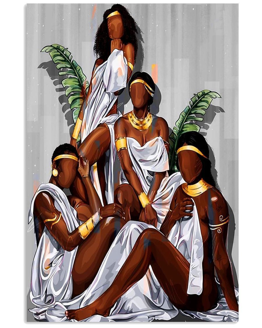 Black Queen Canvas Print Wall Art