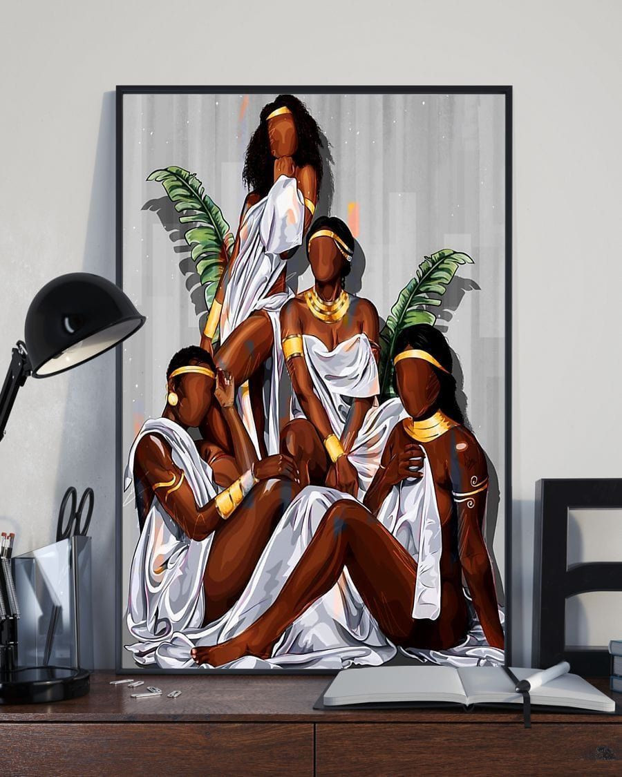 Black Queen Canvas Print Wall Art