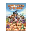 Animals farmer today i choose to be happy halloween Canvas