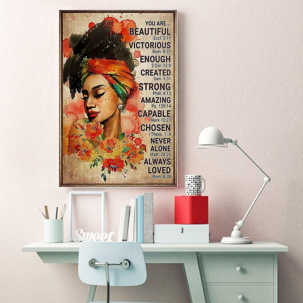 South Africa Canvas Prints Amazing Afro Poster Art Print Black Girl Magic Black Man Bedroom Artistic Canvas Wall Art