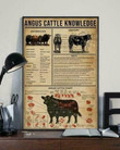 Canvas Angus Cattle Knowledge Portrait